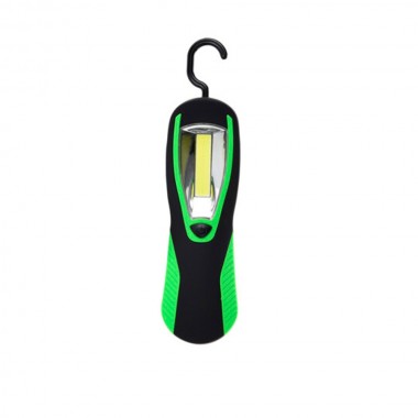 Linterna led de trabajo con gancho e imán, 3 x aa (no incluidas), colores surtidos