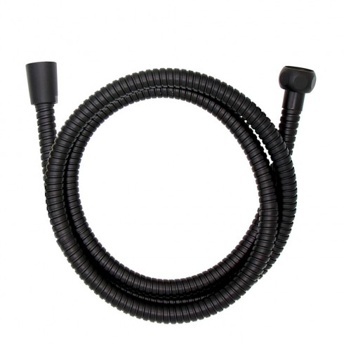 Flexo de ducha de acero inoxidable 150 cm negro
