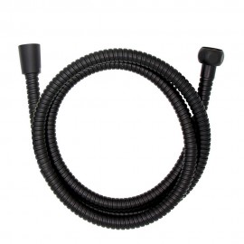 Flexo de ducha de acero inoxidable 150 cm negro