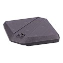Set base rellenable para parasol, antracita, 490 x 490 x 87 mm
