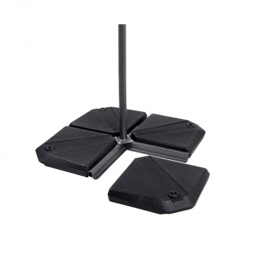 Set base rellenable para parasol, antracita, 490 x 490 x 87 mm