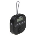 Radio fm resistente al agua ipx4 ad 1912, 9 x 9 x 2,5 cm