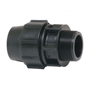 Enlace mixto rosca macho polipropileno 20 mm x 1/2"