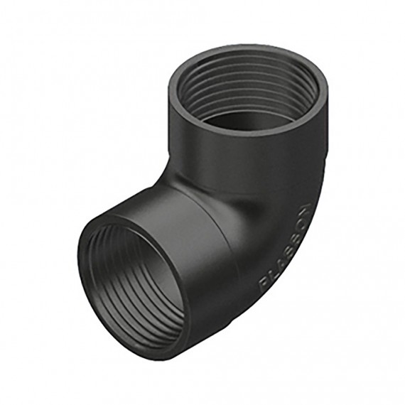 Codo 90° rosca hembra polipropileno 1"