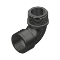 Codo 90° rosca macho/hembra polipropileno 1/2"