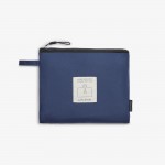 Poncho chubasquero plegable azul oscuro