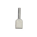 Puntera aislada 00,50 mm², doble, blanca, 100 uds