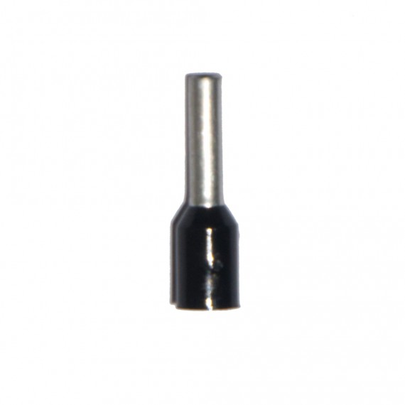 Puntera aislada 01,50 mm², negra, 100 uds