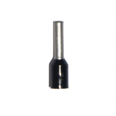 Puntera aislada 01,50 mm², negra, 100 uds