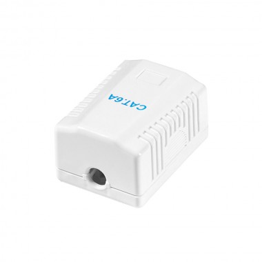 Caja de superficie 1 conector rj45 cat. 6a apantallado