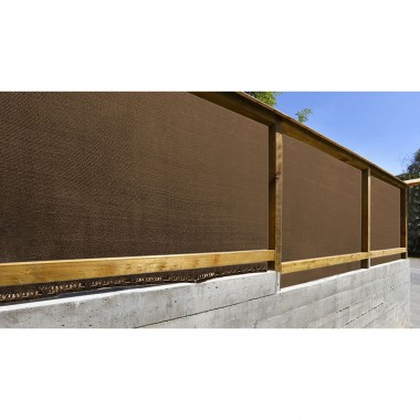 Malla ocultación marrón 2 x 5 m