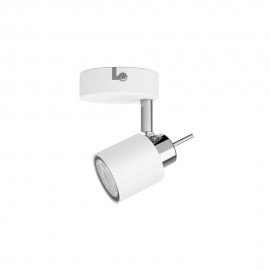 Foco 1 elemento meranti gu10 (bombilla no incluida) color blanco 8 x 15,5 x 8 cm