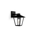 Aplique exterior kinno, negro, tipo farola, e27, 25 w, sin bombilla, luz hacia abajo
