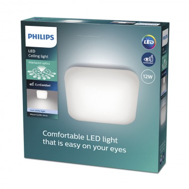 Plafón led cuadrado mauve 12 w 4000 k 1300 lm 26 x 26 x 6,5 cm
