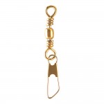 Bolsa de 12 giratorios con imperdible de color dorado. resistencia 8 kg