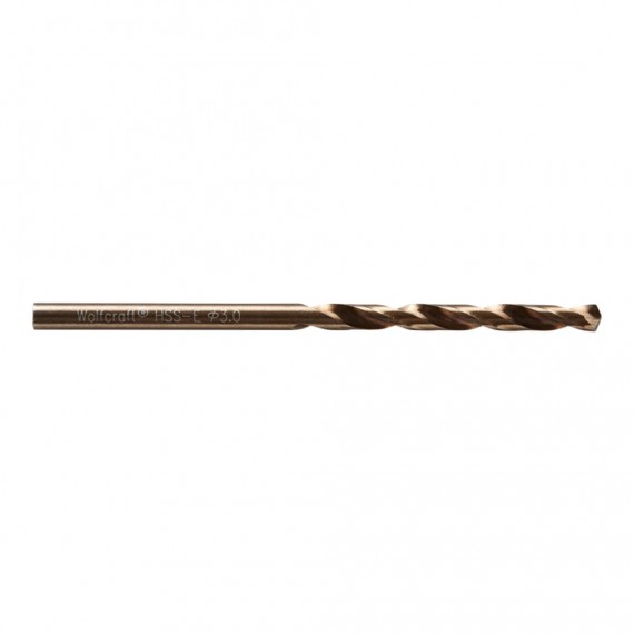 Broca para metal hss cobalto rectificada, ø3x 61 mm