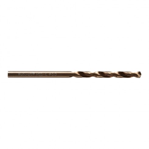 Broca para metal hss cobalto rectificada, ø3x 61 mm