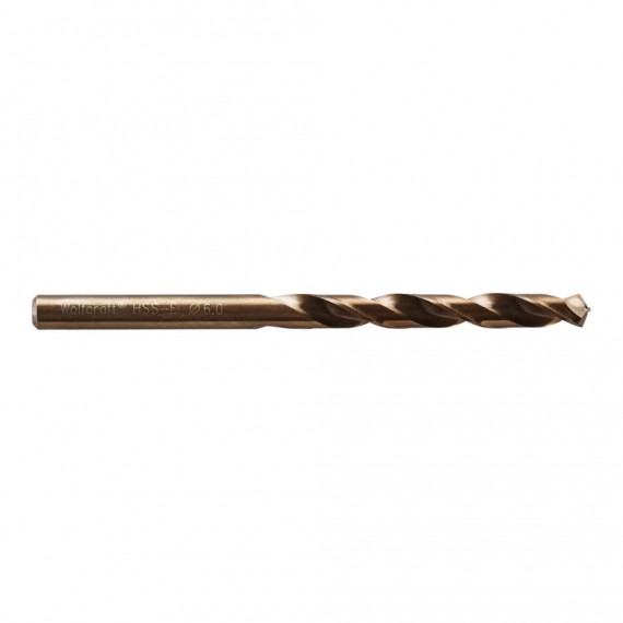 Broca para metal hss cobalto rectificada, ø6 x 93 mm