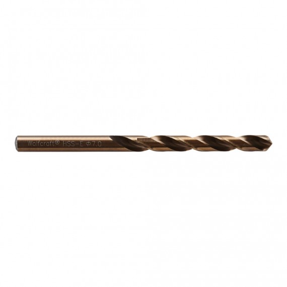 Broca para metal hss cobalto rectificada, ø7x 109 mm
