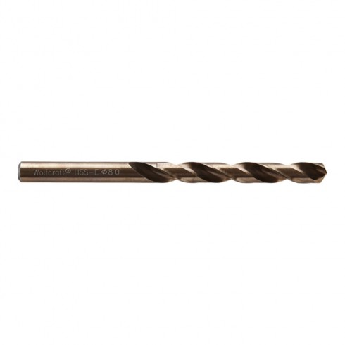 Broca para metal hss cobalto rectificada, ø8x 117 mm