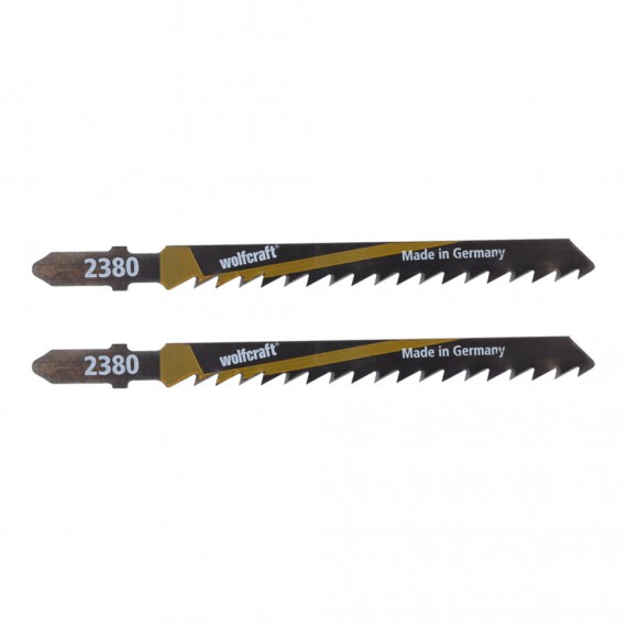 Hoja de sierra de calar hcs 100 mm vástago t madera corte basto 2 uds