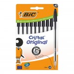 Bolígrafo cristal negro blíster 10 uds