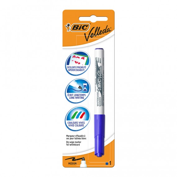 Marcador pizarra velleda 1741 azul blister