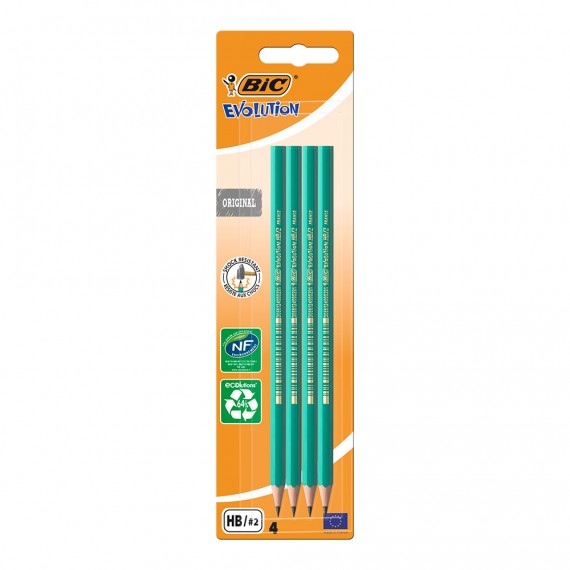 Lapiz evolution hb 2 blister 4 uds