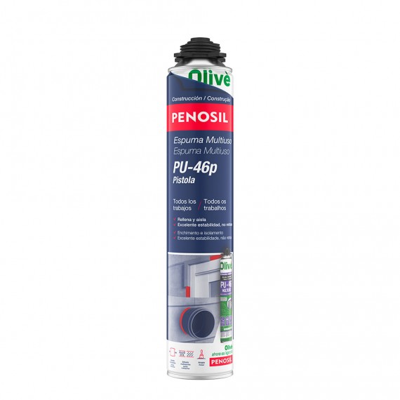 Espuma poliuretano multiuso pu-46 pistola 750 ml