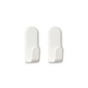 Colgador adhesivo taga blanco, 2 uds