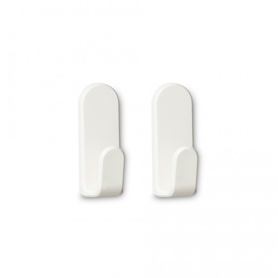 Colgador adhesivo taga blanco, 2 uds