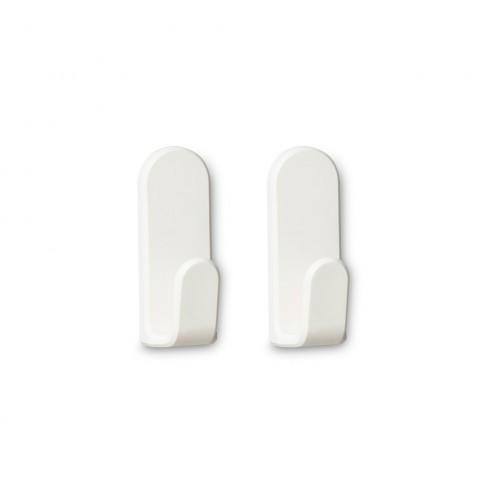 Colgador adhesivo taga blanco, 2 uds