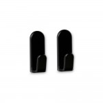 Colgador adhesivo taga negro, 2 uds