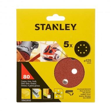 Discos lijadora roto-orbital 80 g ø125 mm - 5 uds