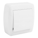 Pulsador superficie blanco serie mural, 74 x 72 x 28 mm