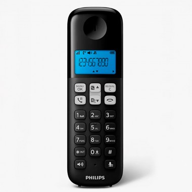 Teléfono fijo inalámbrico d161 negro