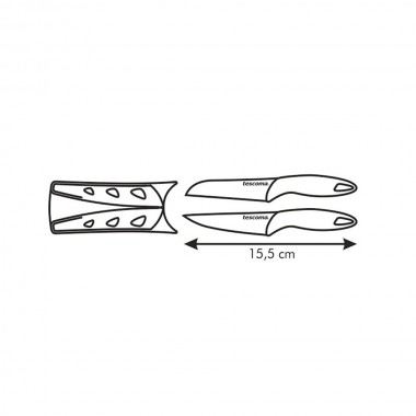 Mini cuchillos presto 6 cm, 2 uds