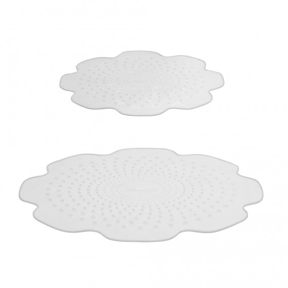 Tapas flexibles de silicona 4food, ø17 y 23 cm, 2 uds