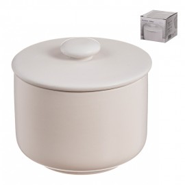 Azucarero blanco cerámica ø9,5 x 8,5 cm