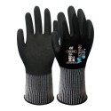 Guante nailon y spandex, palma doble recubrimiento nitrilo, talla 08