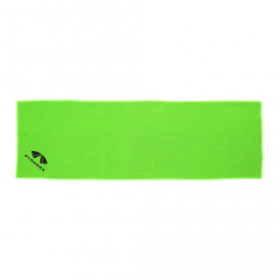 Toalla reutilizable refrescante envolvente microfibra, verde, 83 x 28 cm