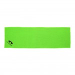 Toalla reutilizable refrescante envolvente microfibra, verde, 83 x 28 cm