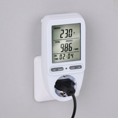 Monitor de energía para enchufes 7 x 7,5 x 14,5 cm