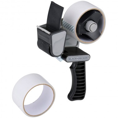 Dispensador de cinta de embalaje + 2 rollos 48 mm x 15 m