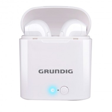 Auriculares inalámbricos earbuds con micro bluetooth con estuche blanco