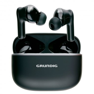 Auriculares earphone bluetooth con estuche negro