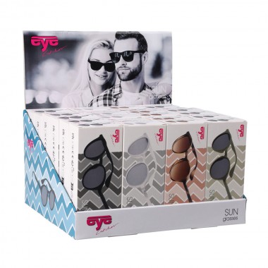 Gafas de sol unisex con funda, colores surtidos