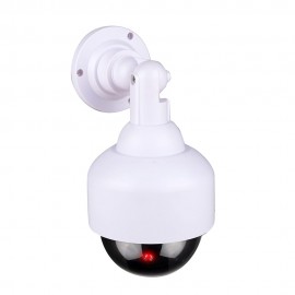 Cámara seguridad simulada tipo domo color blanco ø12 x 24 cm