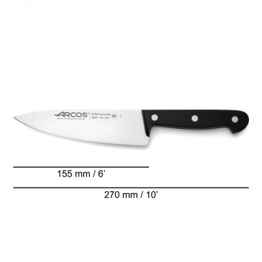 Cuchillo cocinero serie universal 155 mm