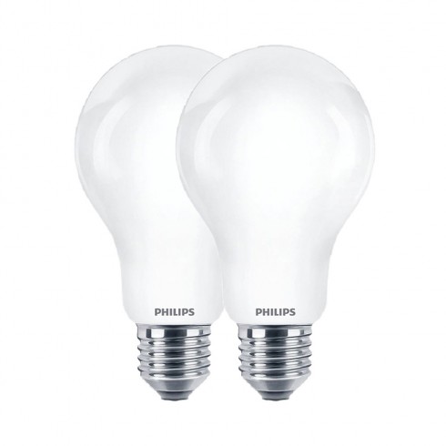 Bombilla estandard led e27 8,5 w 1055 lm 2700 k luz calida, 2 uds